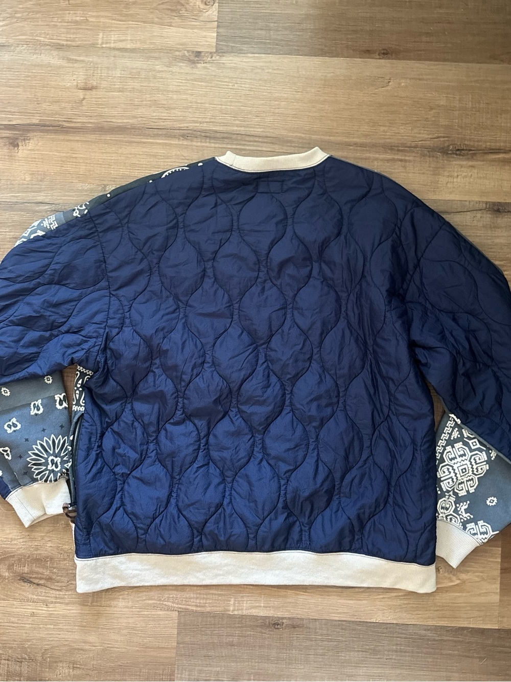 Kapital Waltzing Matilda Bandana Bivouac Quilted Crewneck Sweatshirt Size 3 - Picture 5 of 13